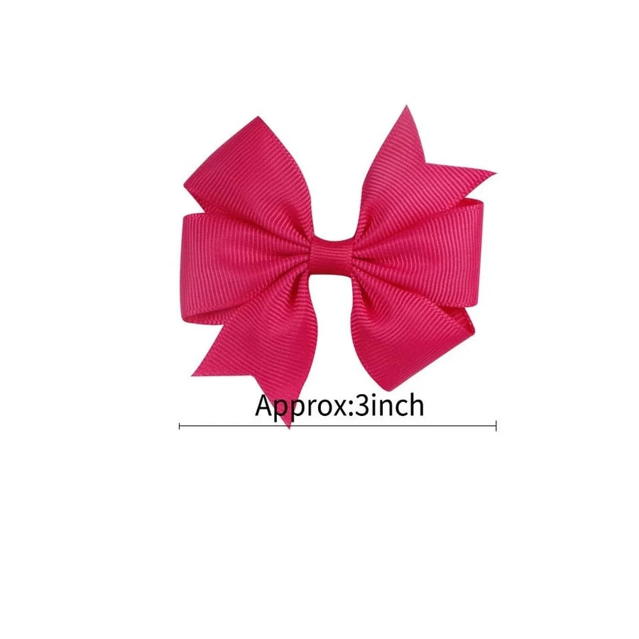 3” Pinwheel Hair Bows, Set of 2