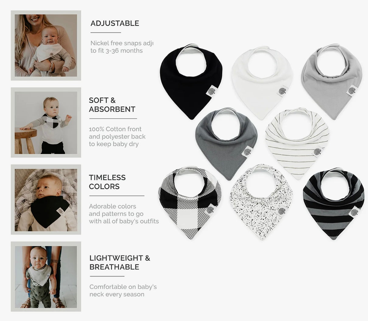 Parker Baby Bandana Bib Lunar Set