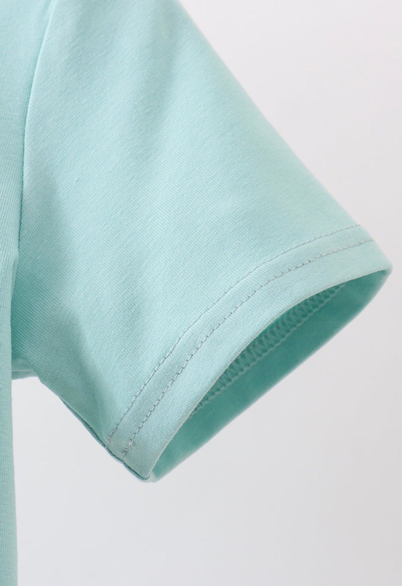 Blue He is risen boy’s embroidery top