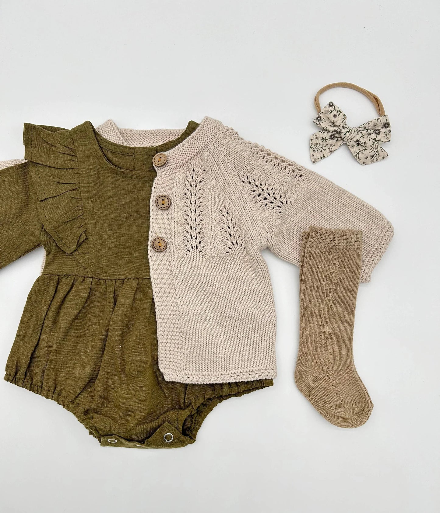 Gabriella Longsleeve Romper with Bow