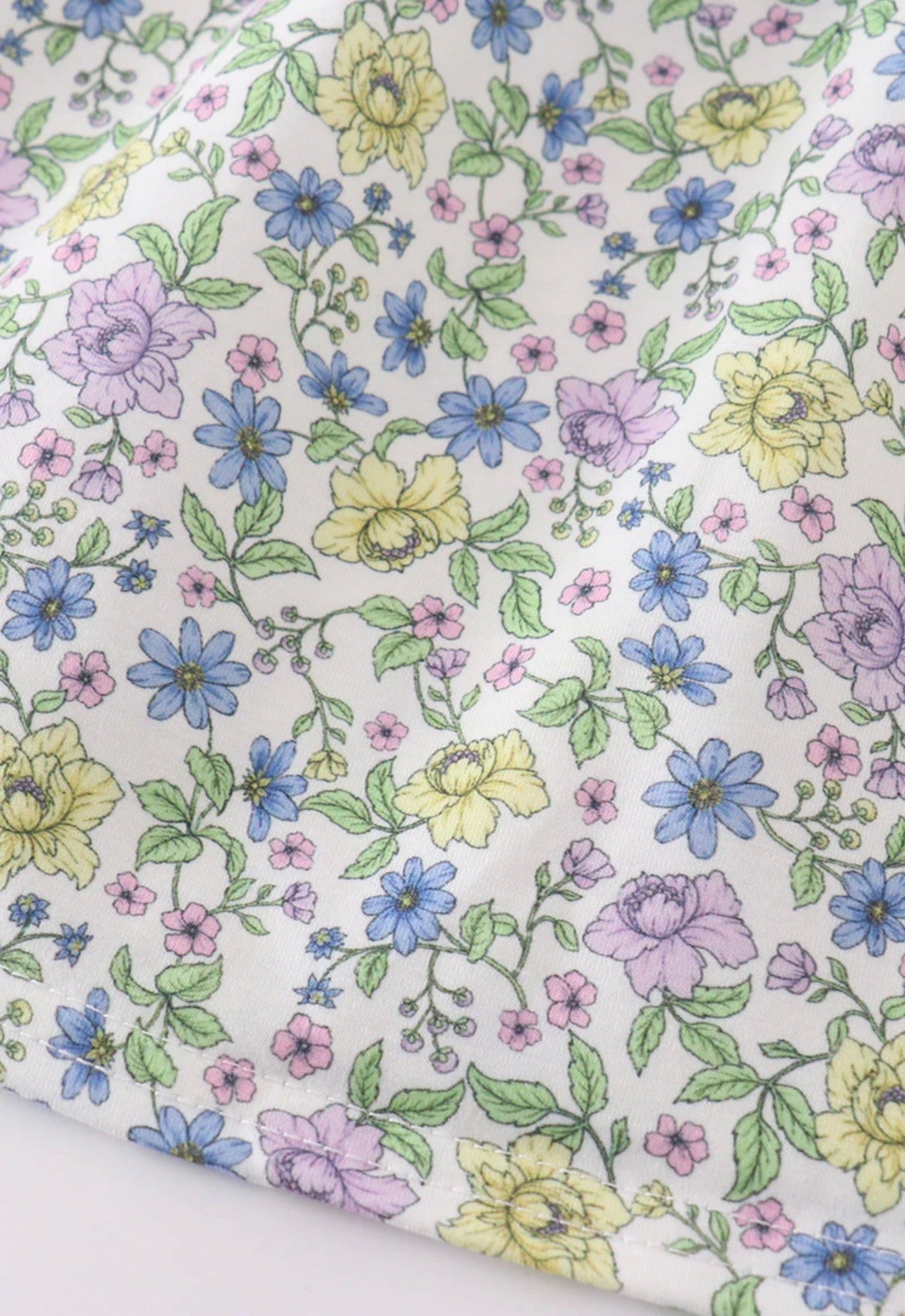 Purple bow floral dress