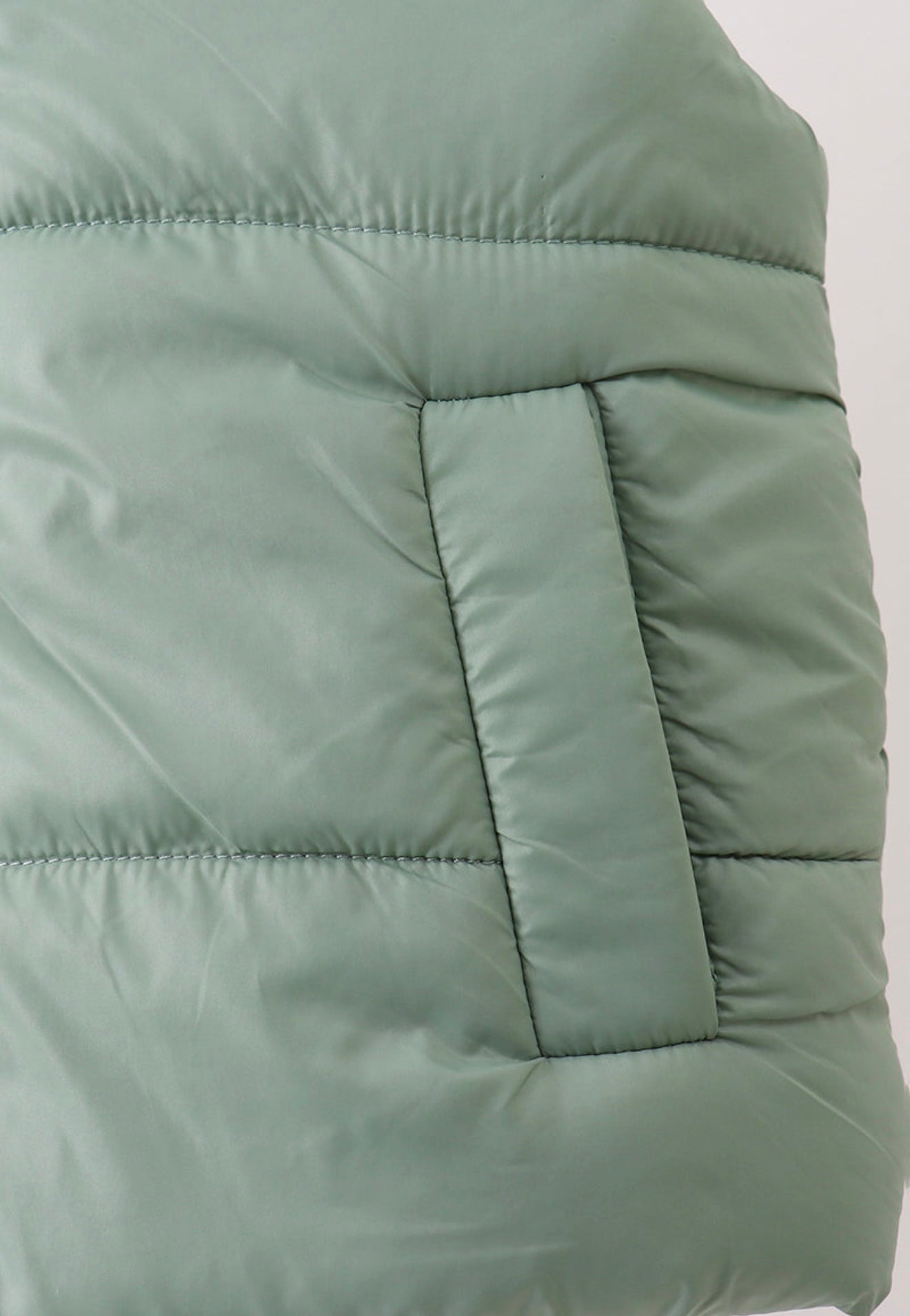 Girl’s sage puffer vest
