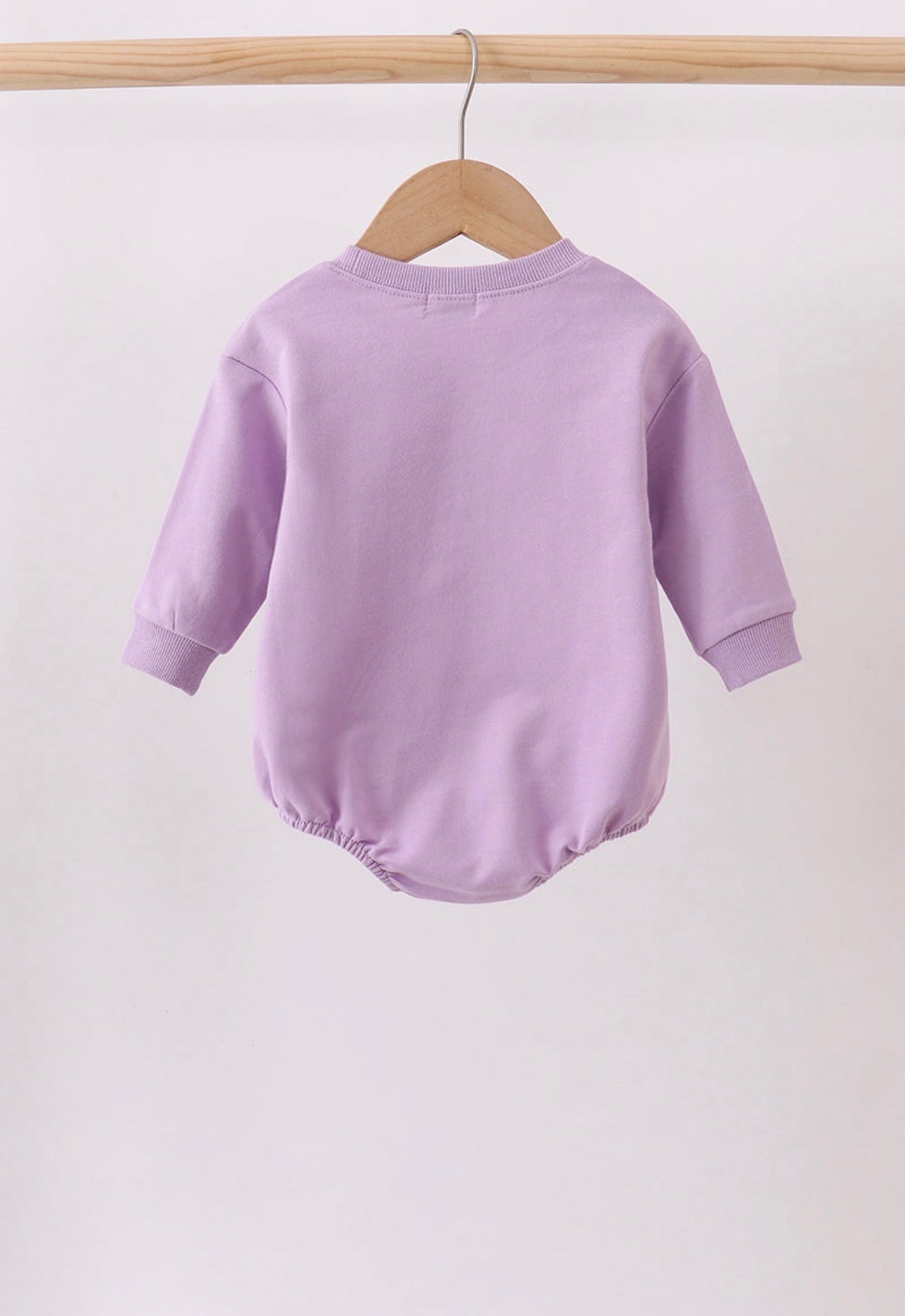 Purple Floral Bow Embroidery Bubble