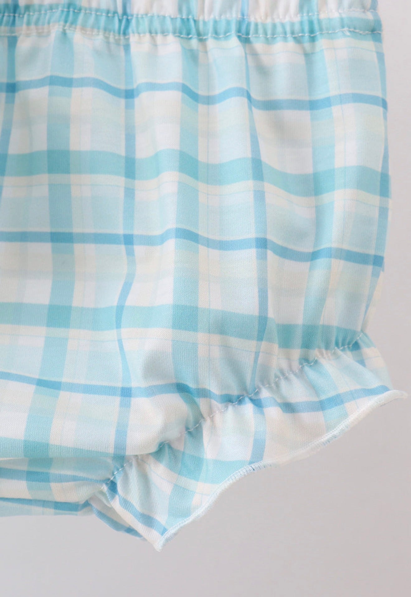 Blue He is risen girl’s embroidery bloomer set