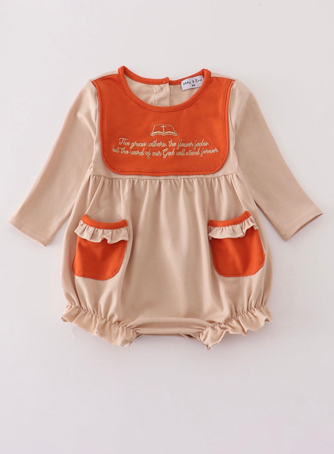 Rust Isaiah embroidery girl bubble