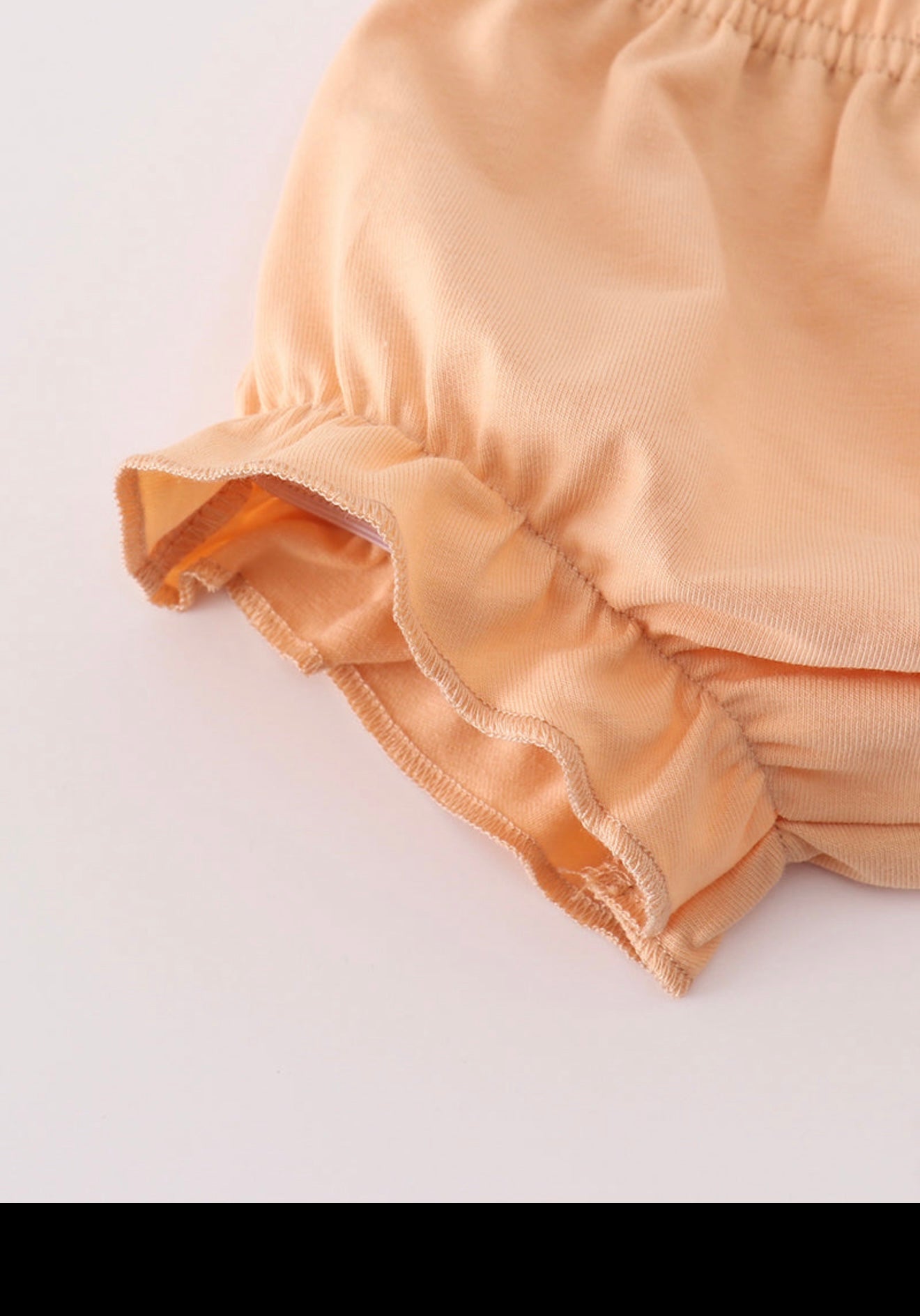 Fall floral print pumpkin embroidery girl bloomer set