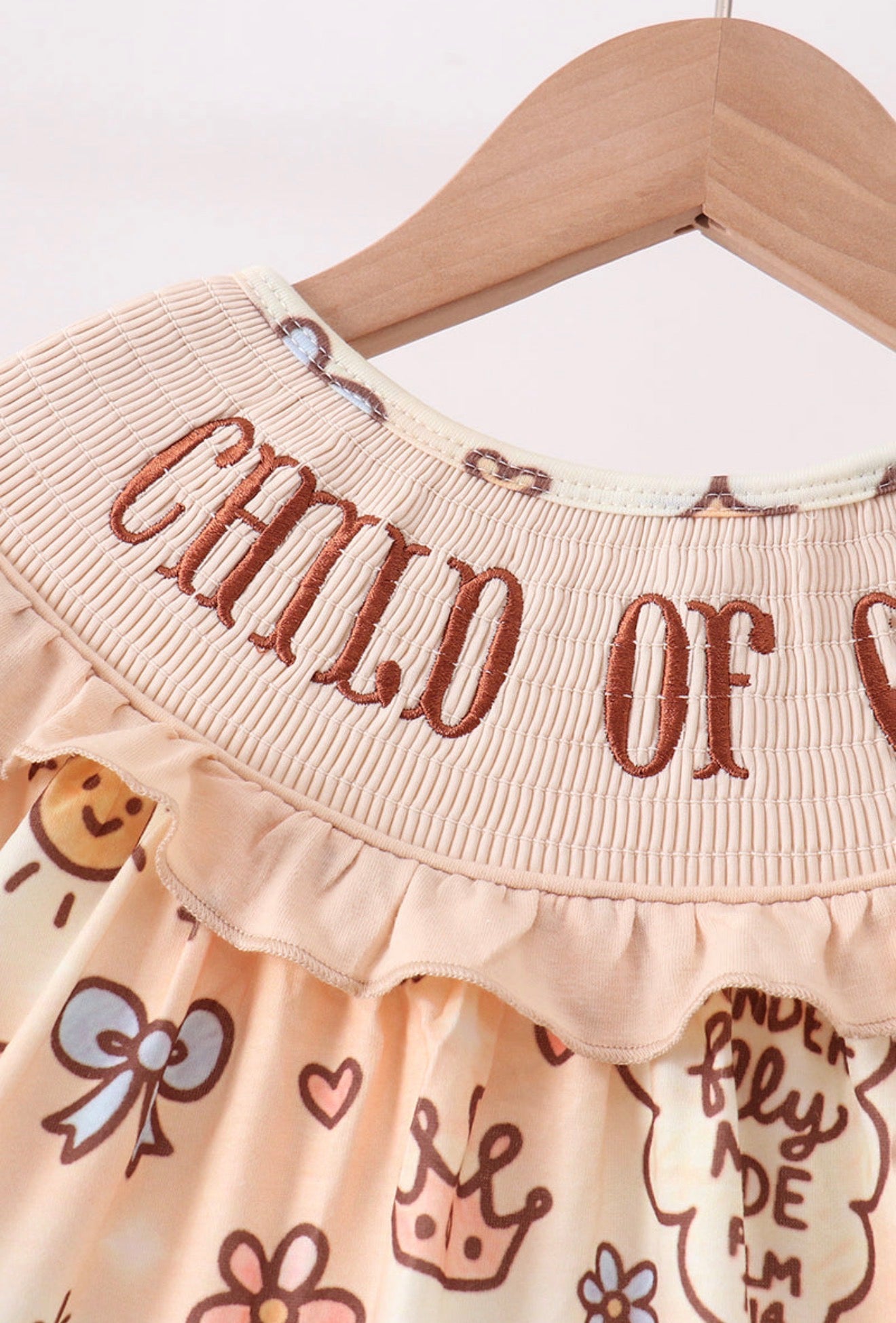 Child of God smocked ruffle dress