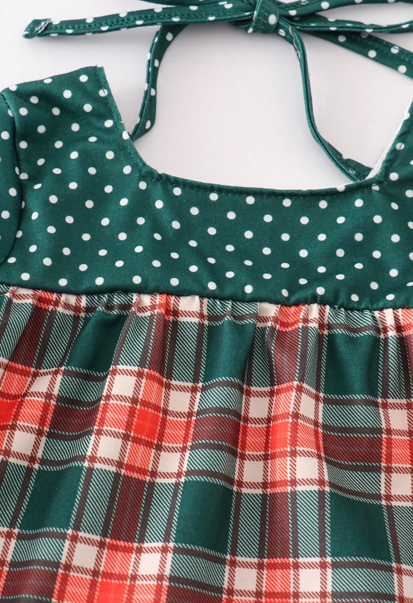 Forest Merry Christmas Plaid Girl Bubble