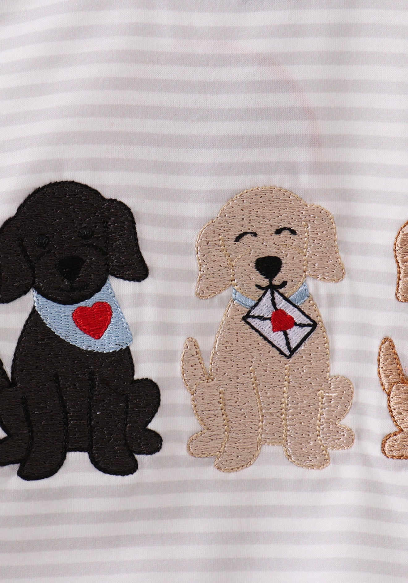 Blue puppy embroidery bubble