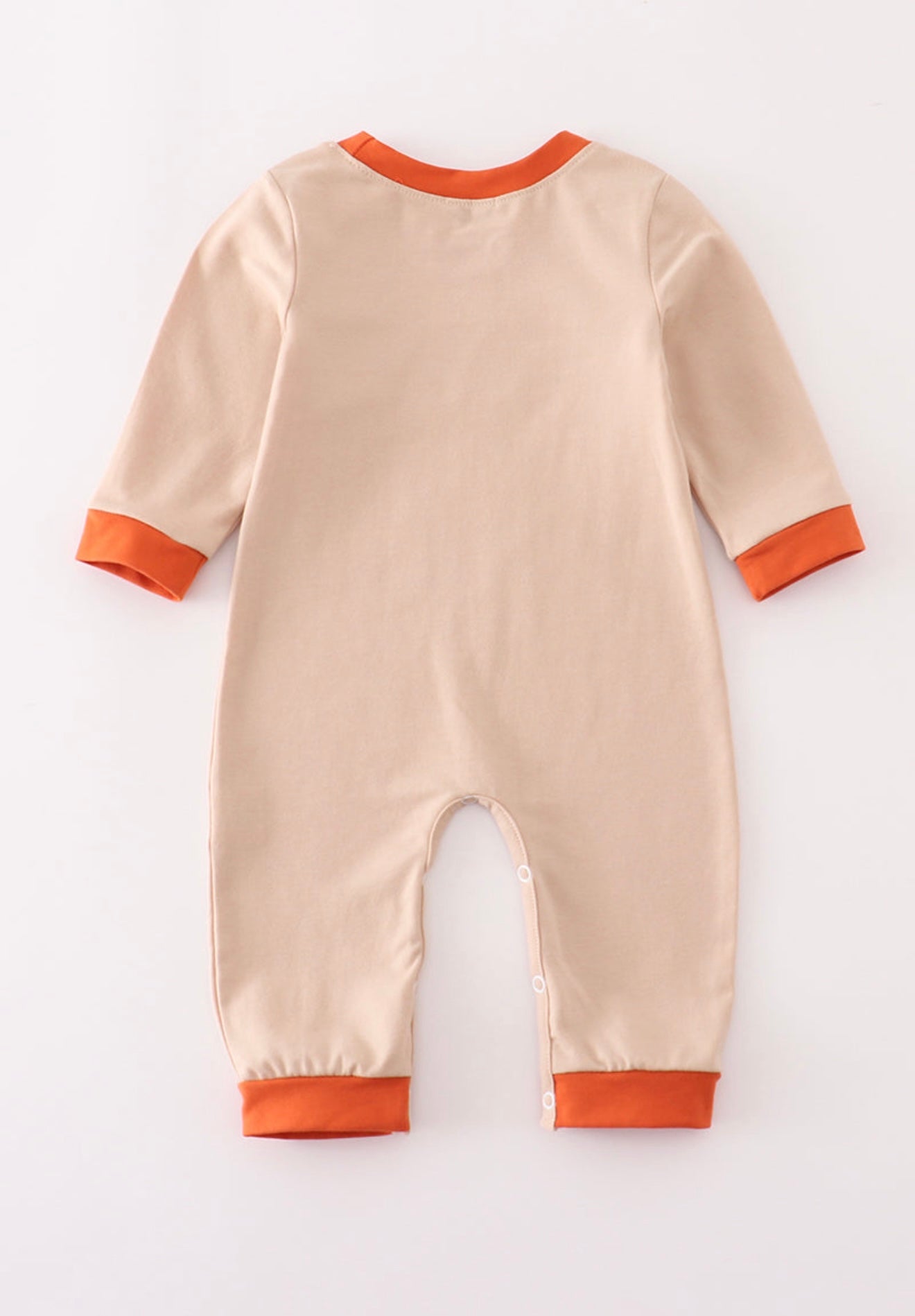 Rust Isaiah embroidery boy romper