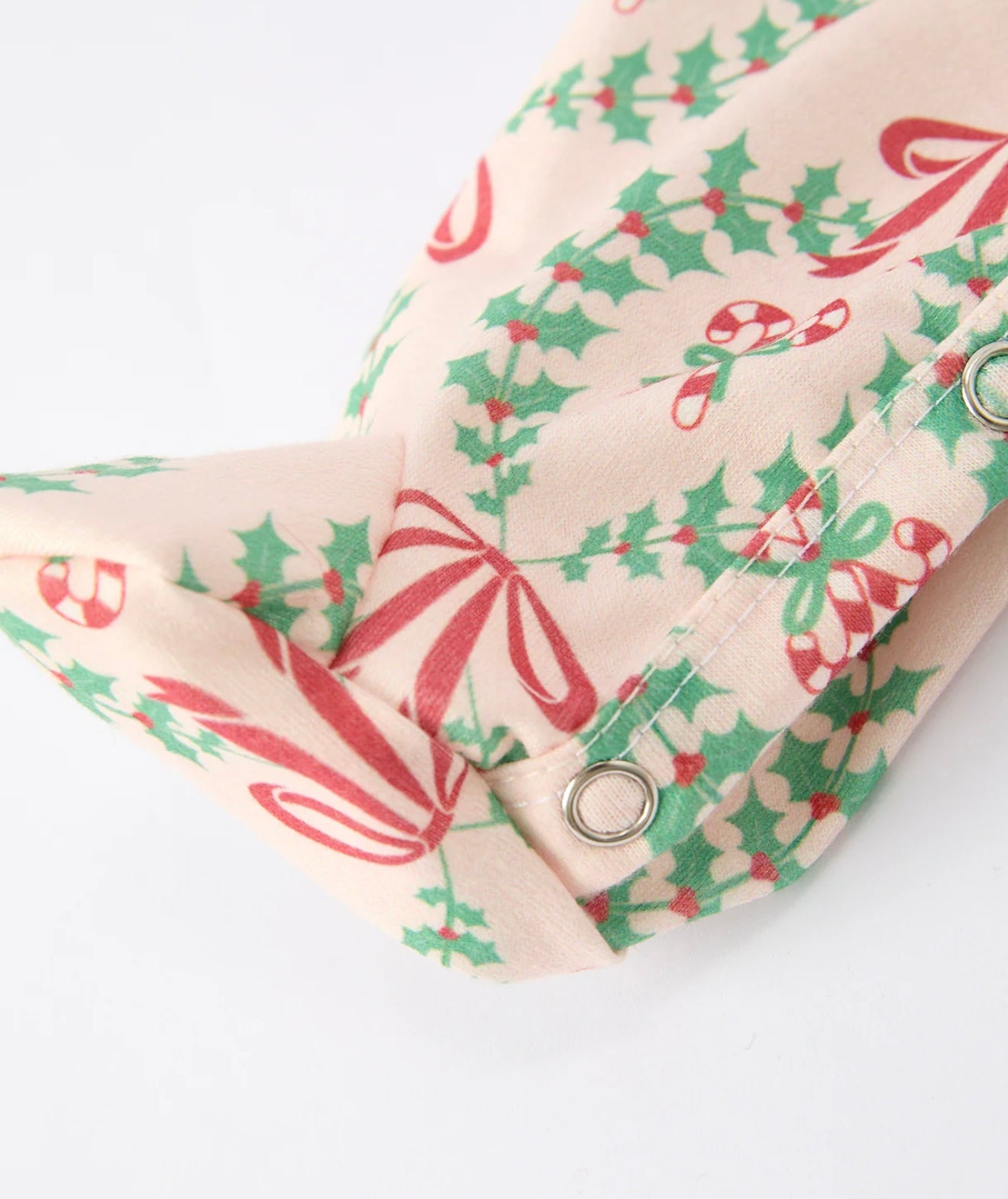 Christmas Wreath Print Baby Girls Romper Long Sleeve Holiday Outfit