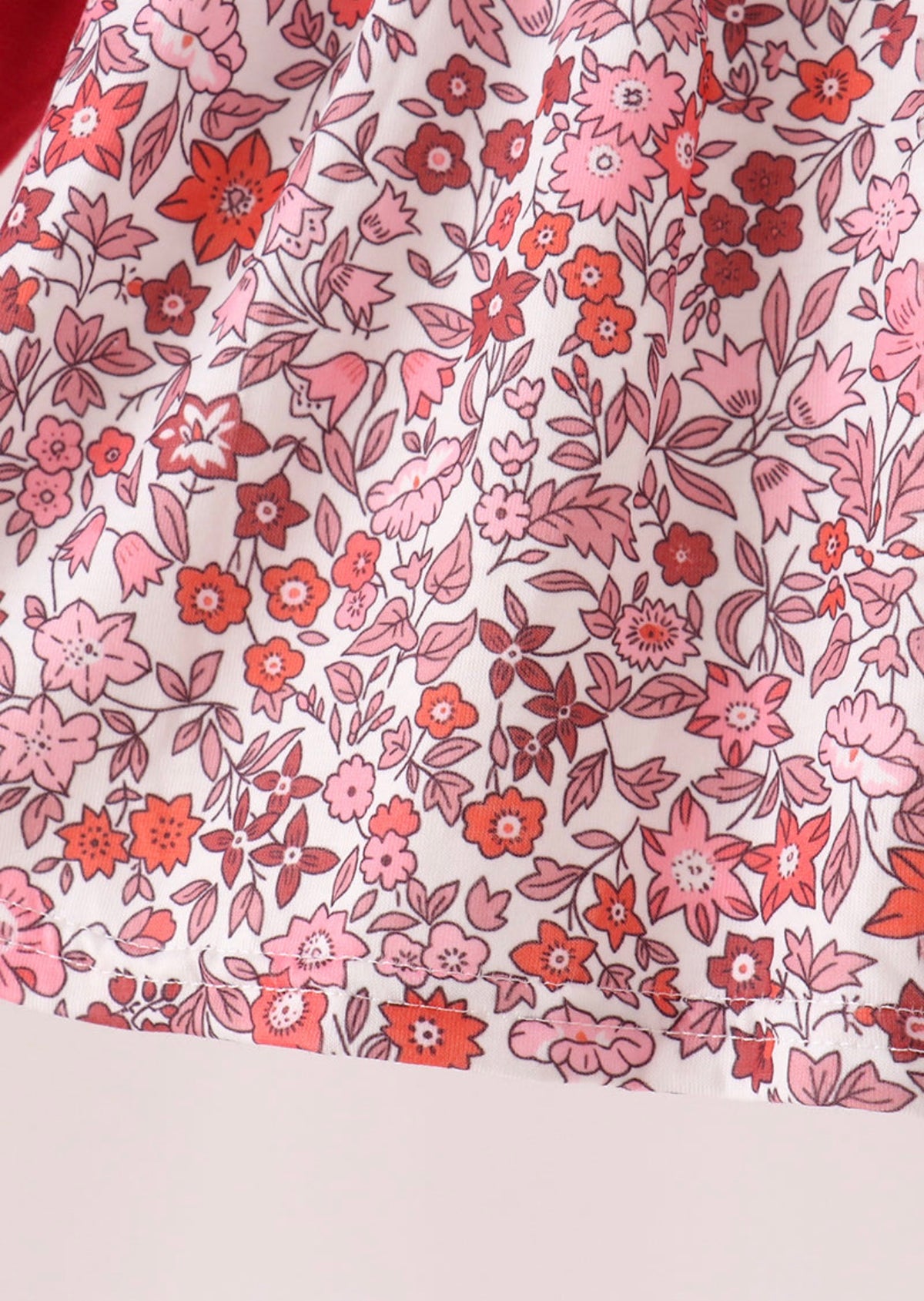 Maroon thankful floral leaves embroidey pants set