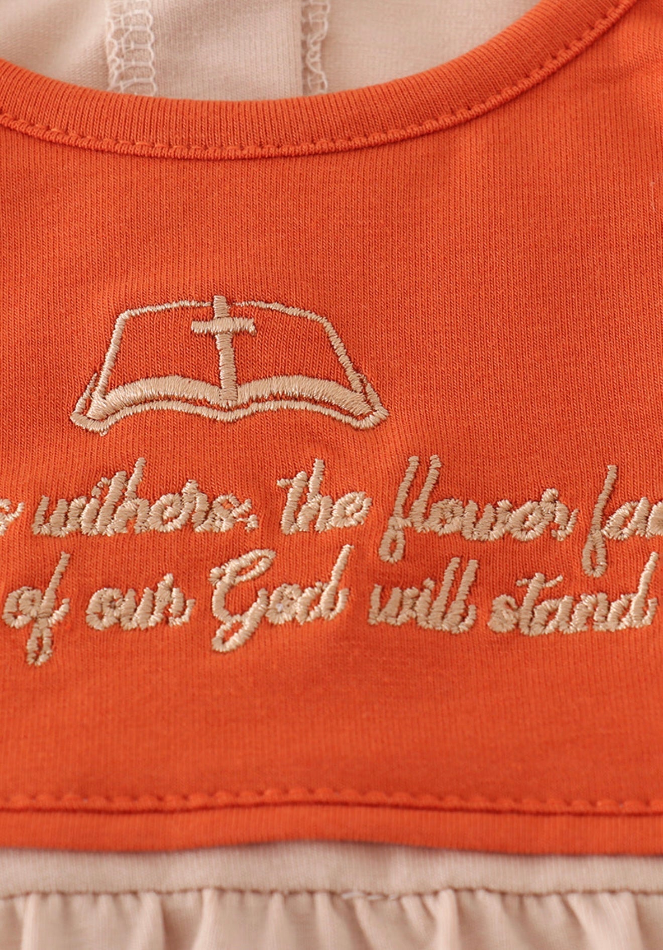 Rust Isaiah embroidery girl bubble