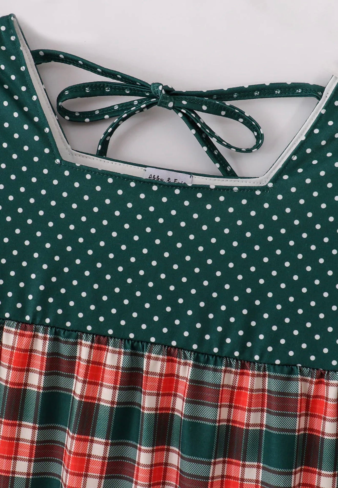 Forest Merry Christmas Plaid Dress ￼