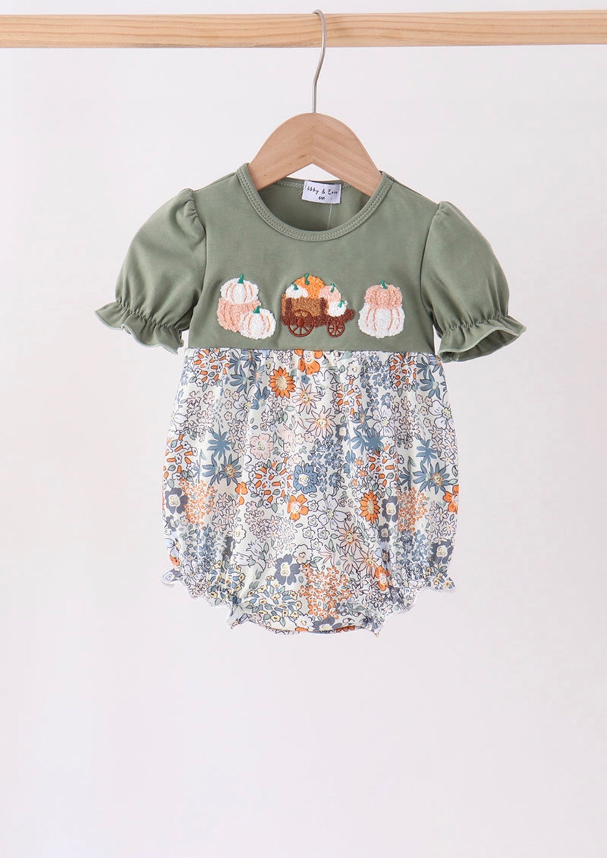 Green pumpkin french knot bubble