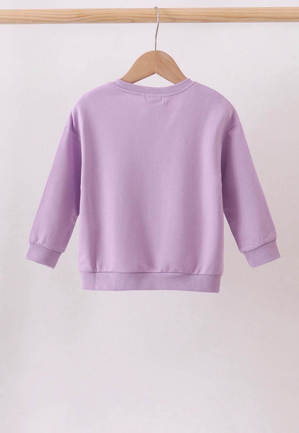 Purple Floral Bow Embroidery Top