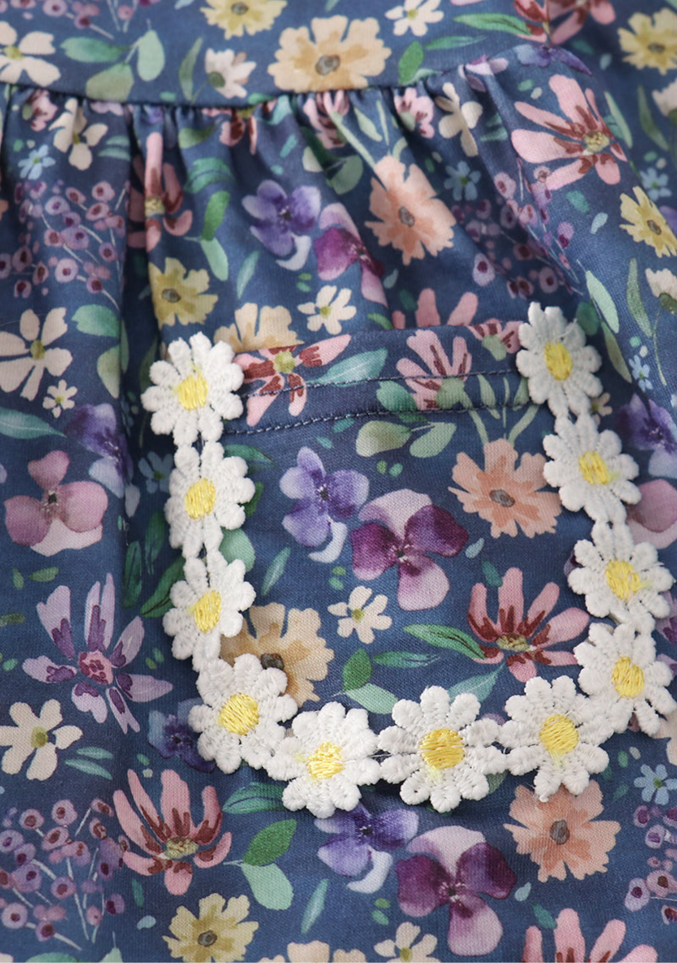 Purple floral lace bloomer set