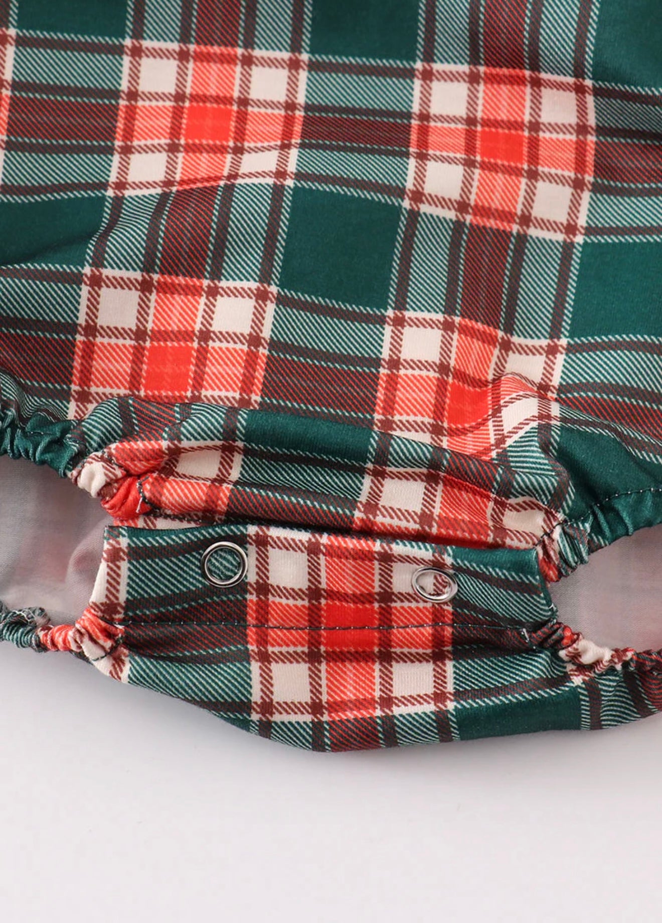 Forest Merry Christmas Plaid Girl Bubble