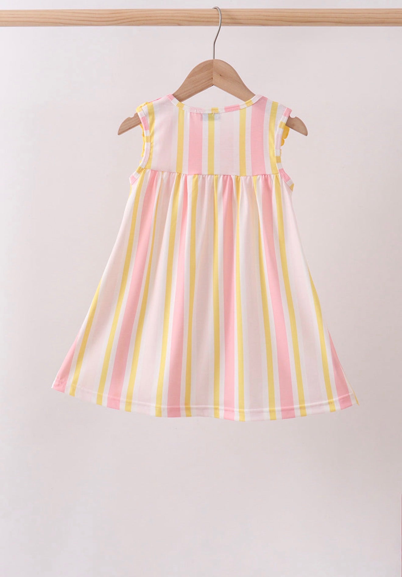 You’re my sunshine embroidery stripe dress