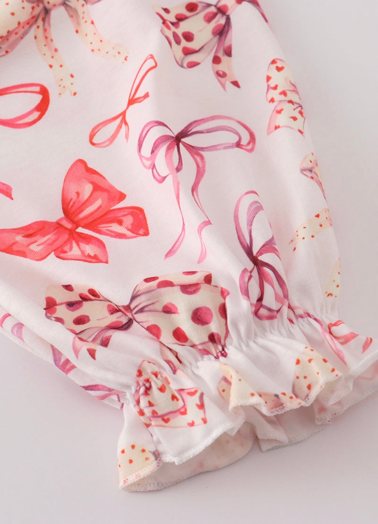 Red Bow Smocked Dress