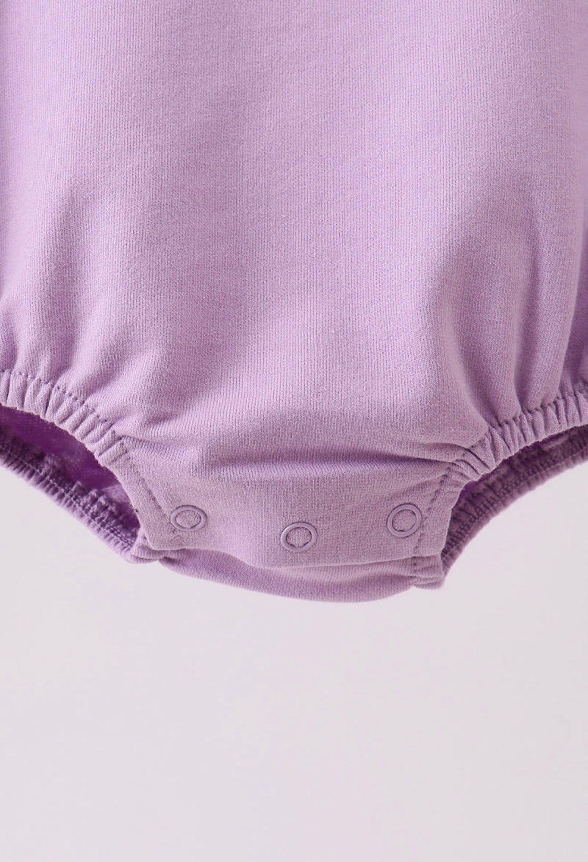 Purple Floral Bow Embroidery Bubble