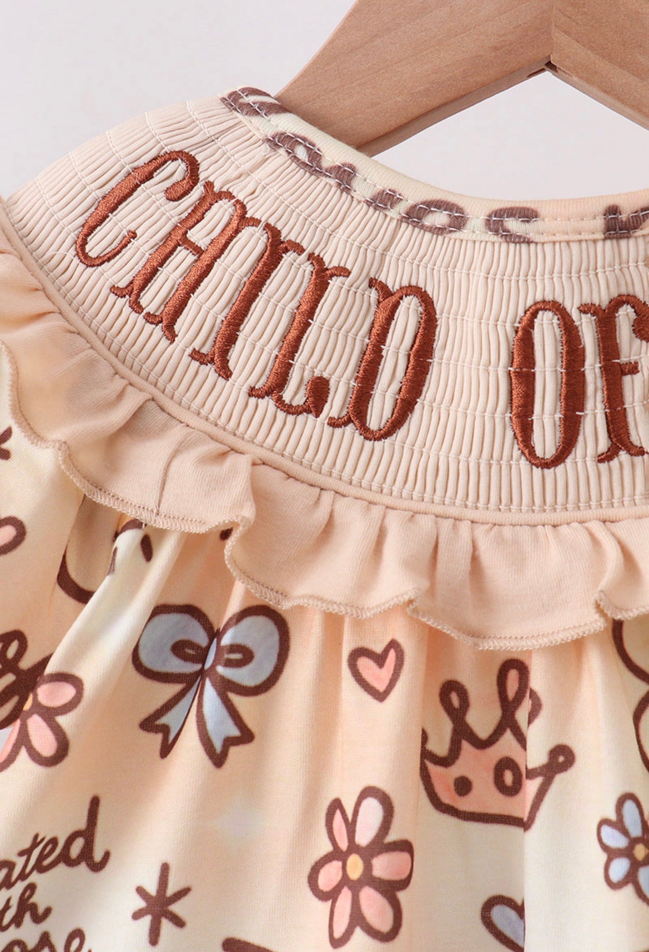 Child of God smocked bloomer set