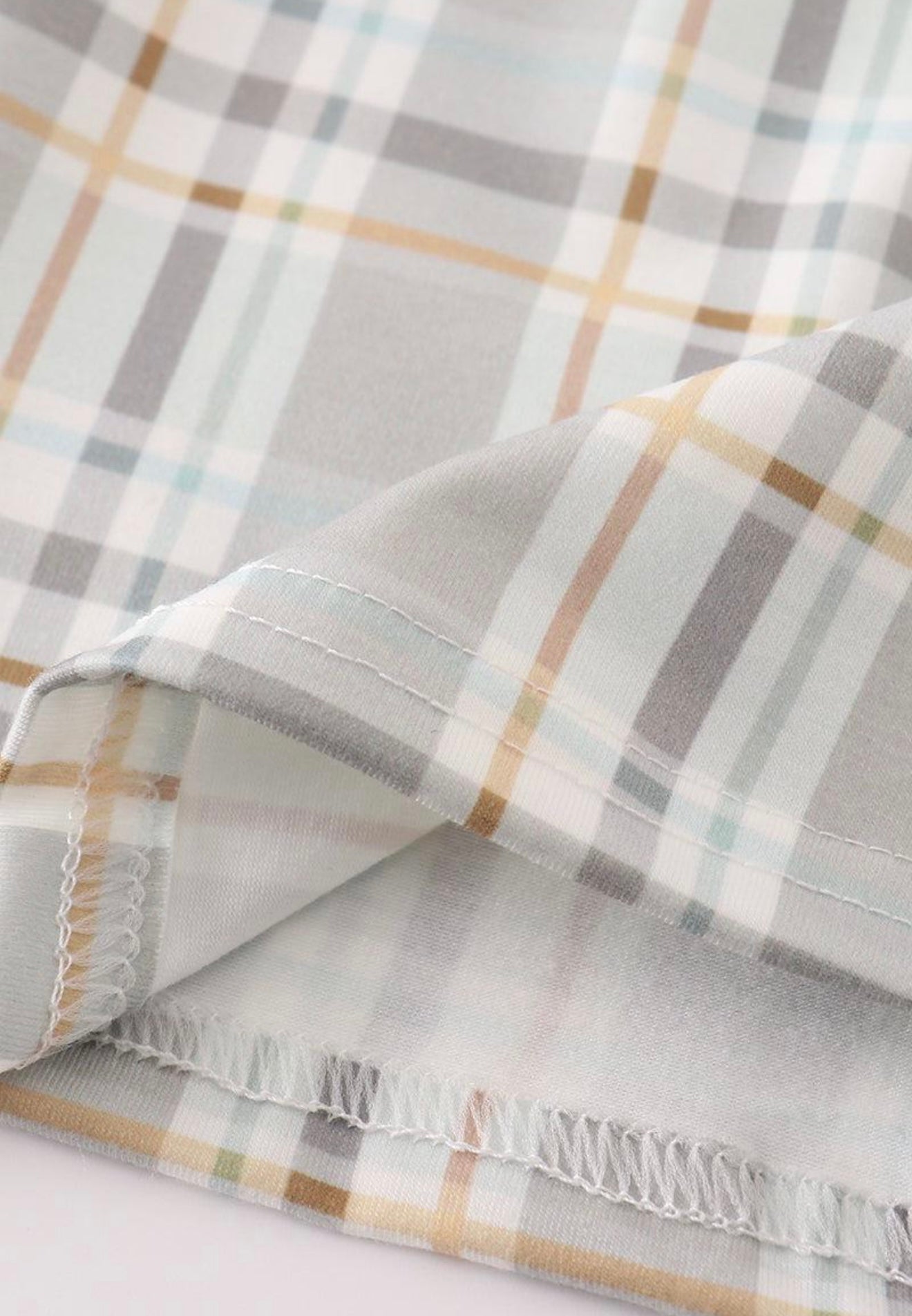 Pumpkin French knot plaid girl set