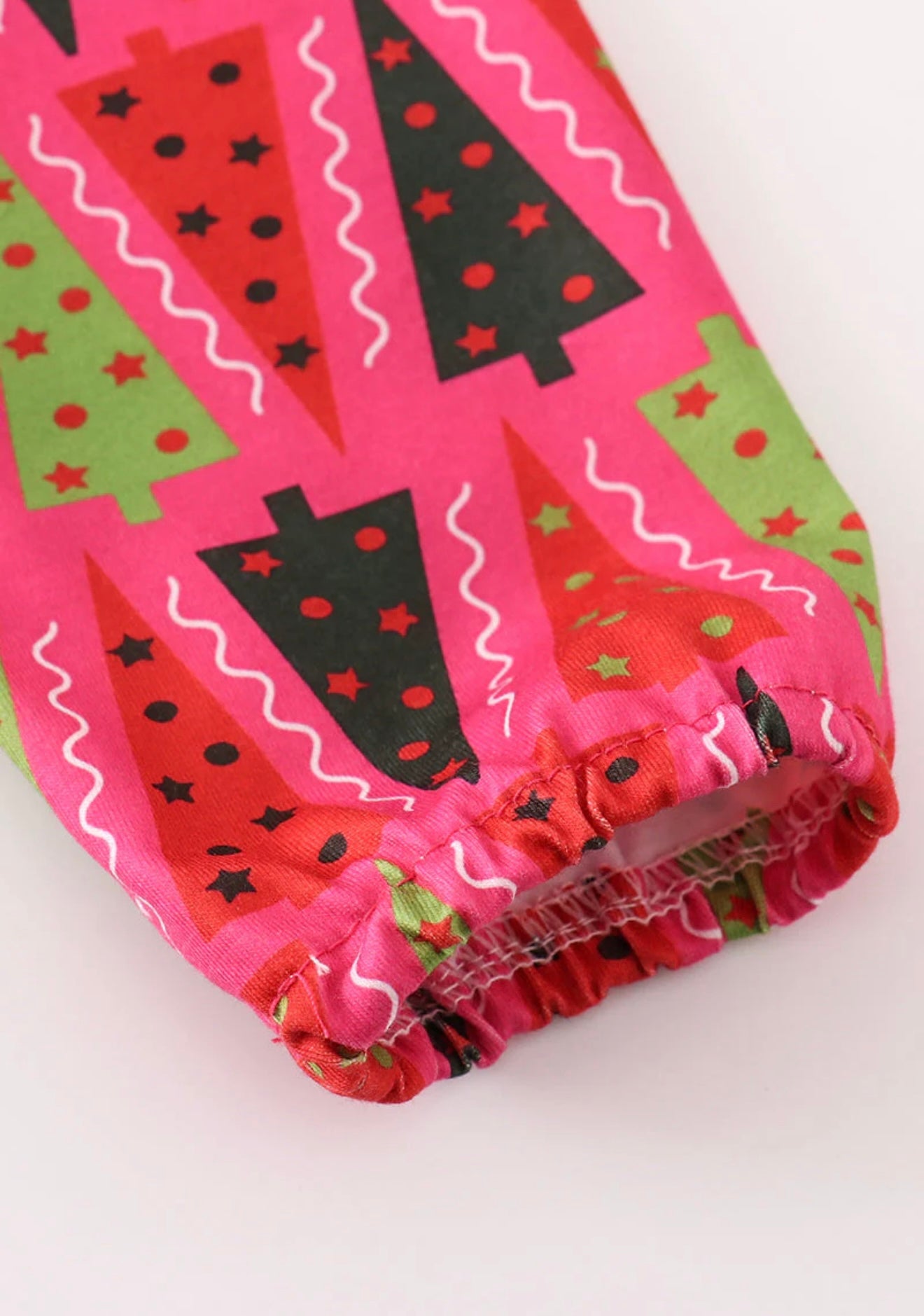 Red Christmas Tree Ruffle Dress