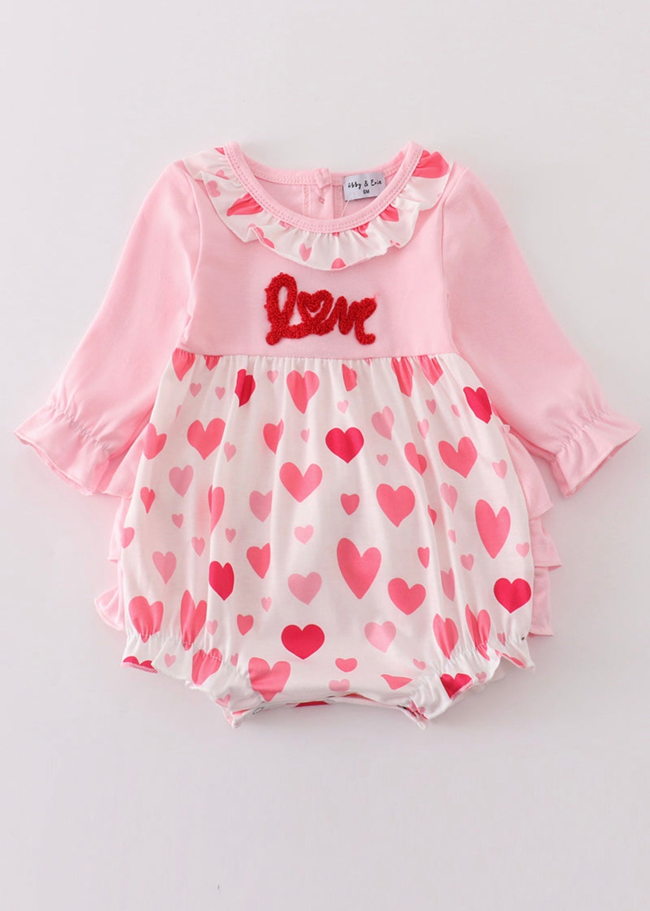 Pink love French knot girl bubble