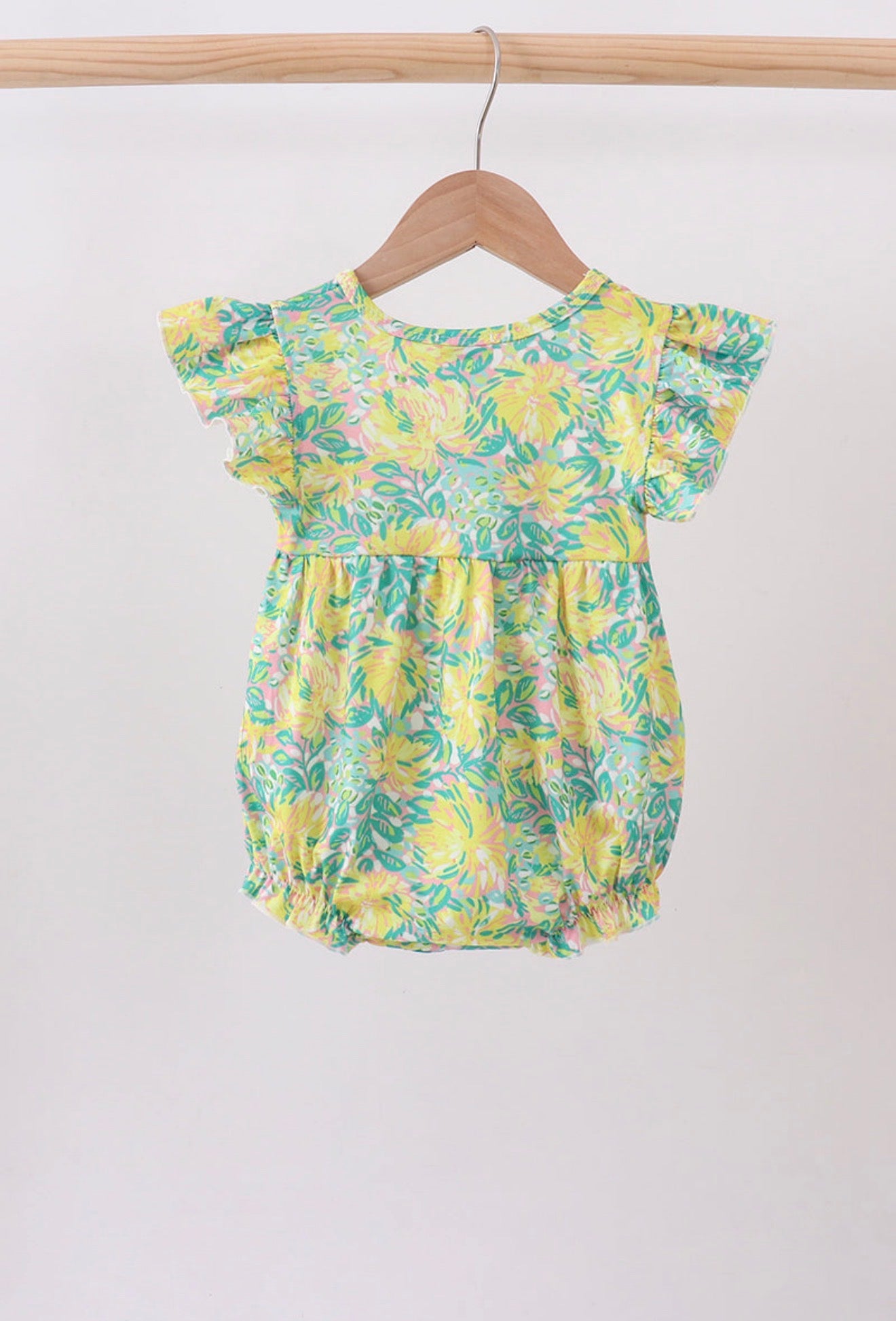 Yellow lily floral bubble