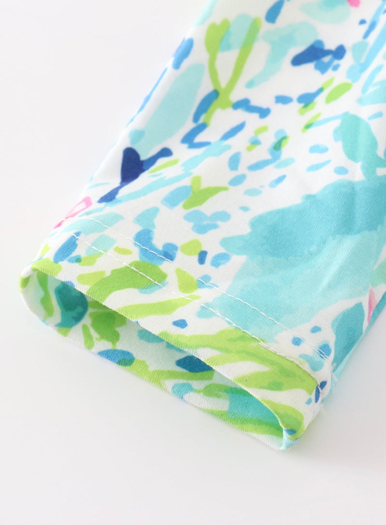 Green floral girl’s dress