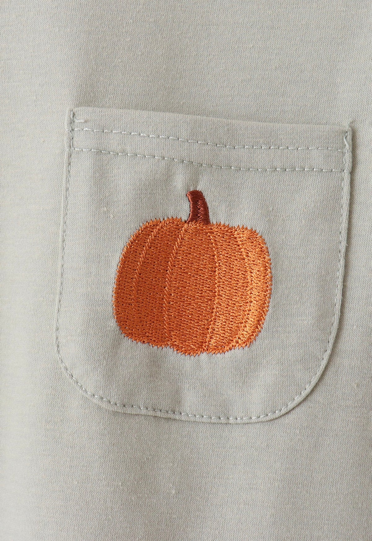 Sage Pumpkin Embroidery
Plaid pants set