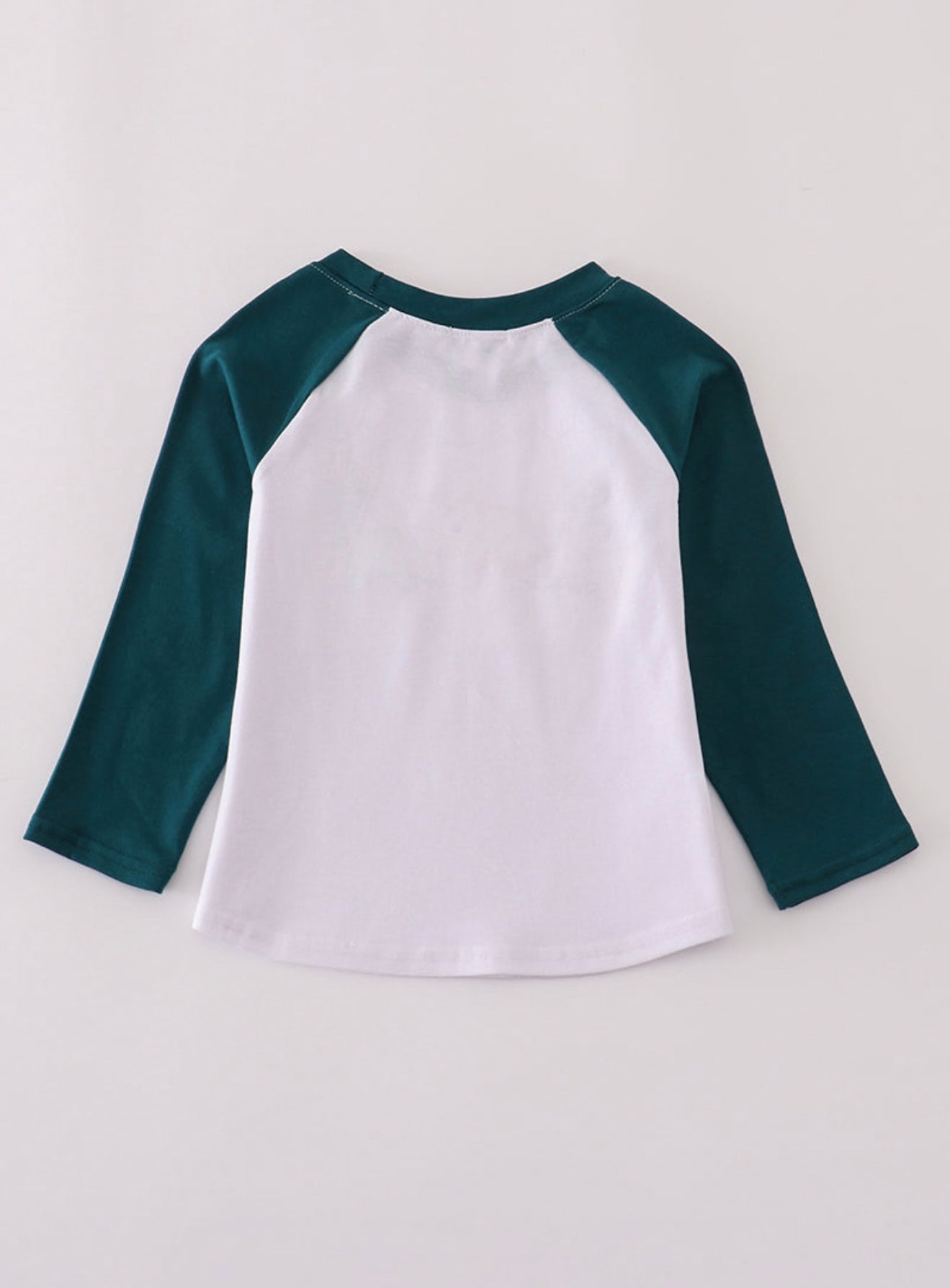 Blue dinosaur embroidery top