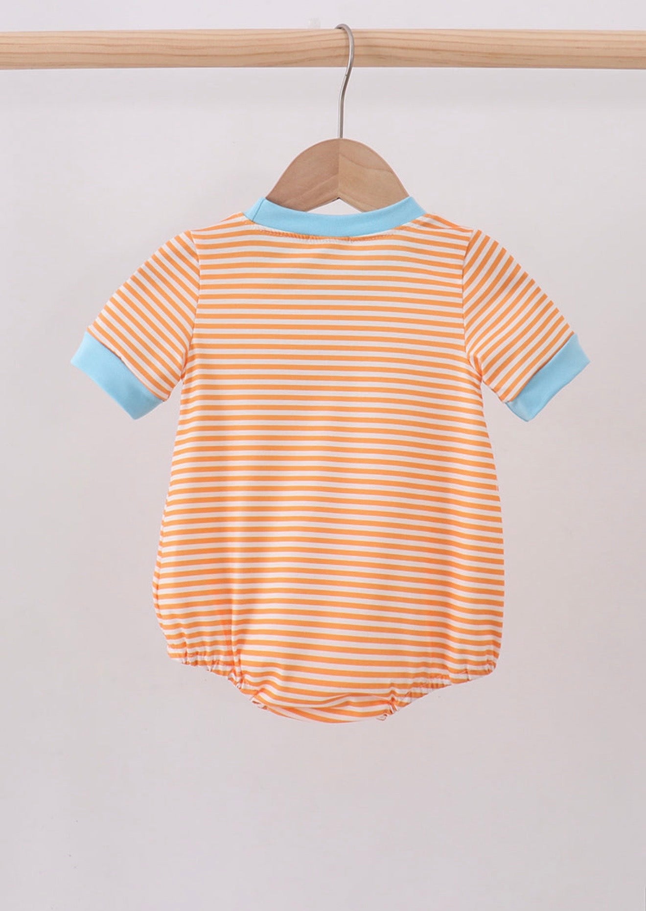 Orange stripe marine embroidery bubble