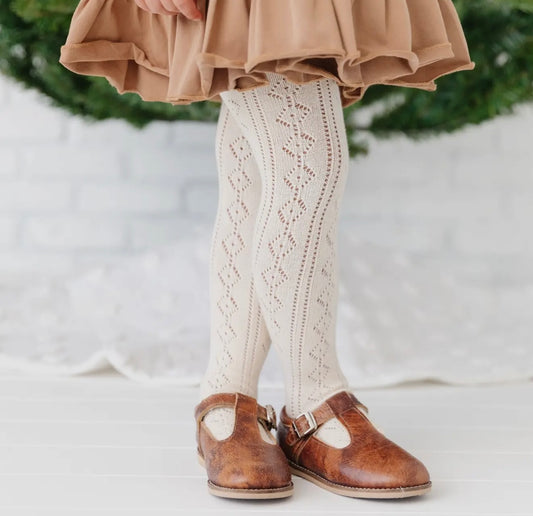 Vanilla Fancy Knit Tights