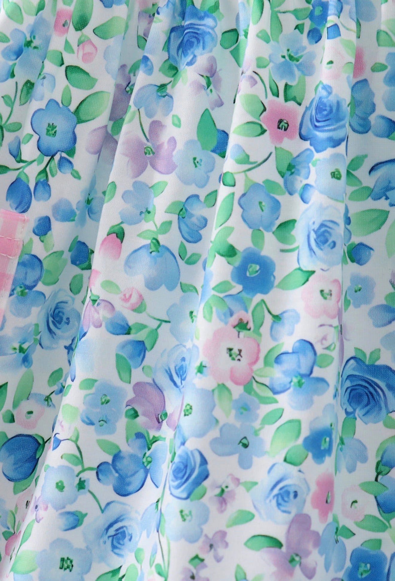Blue floral dress