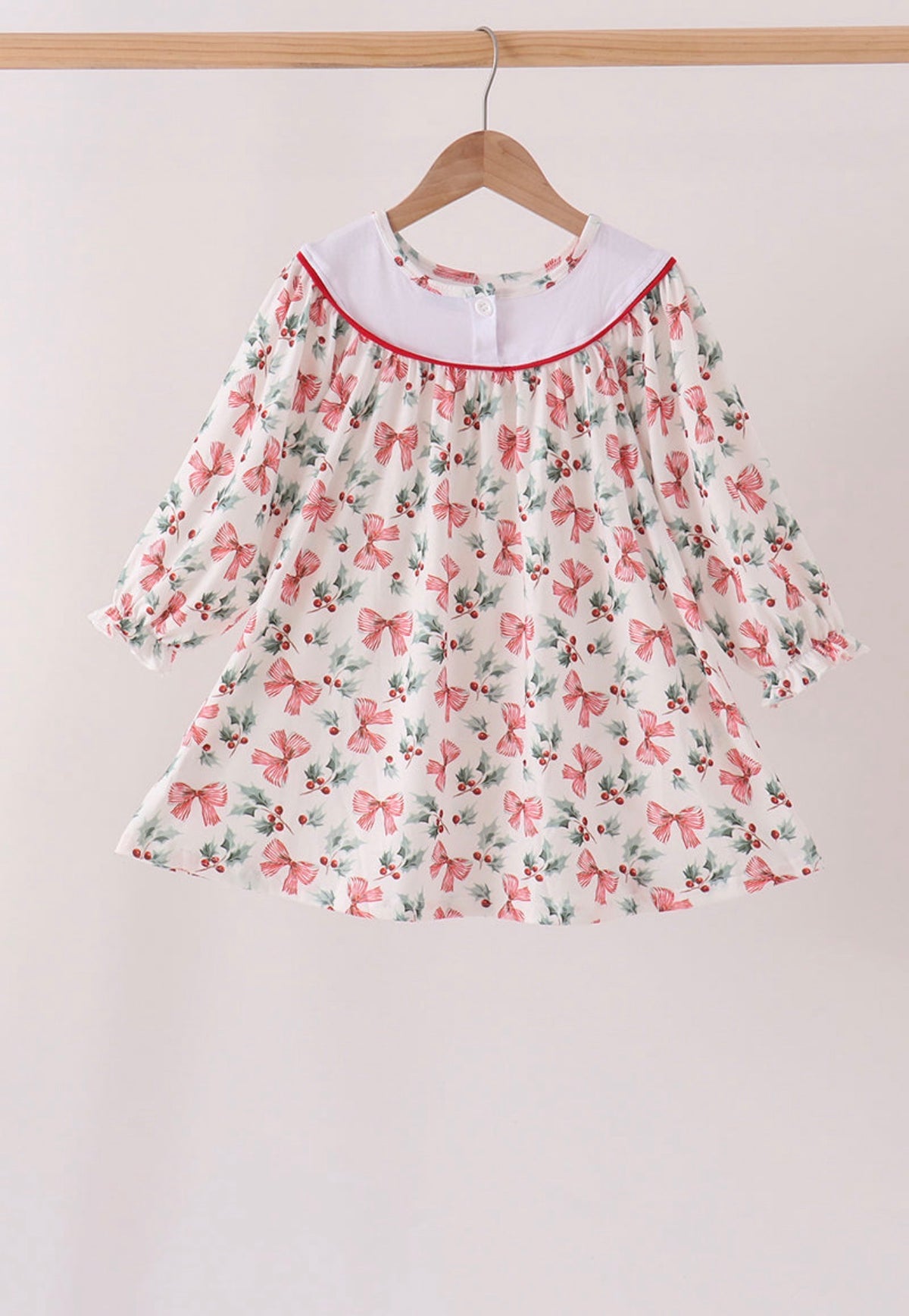 Merry Christmas embroidery dress