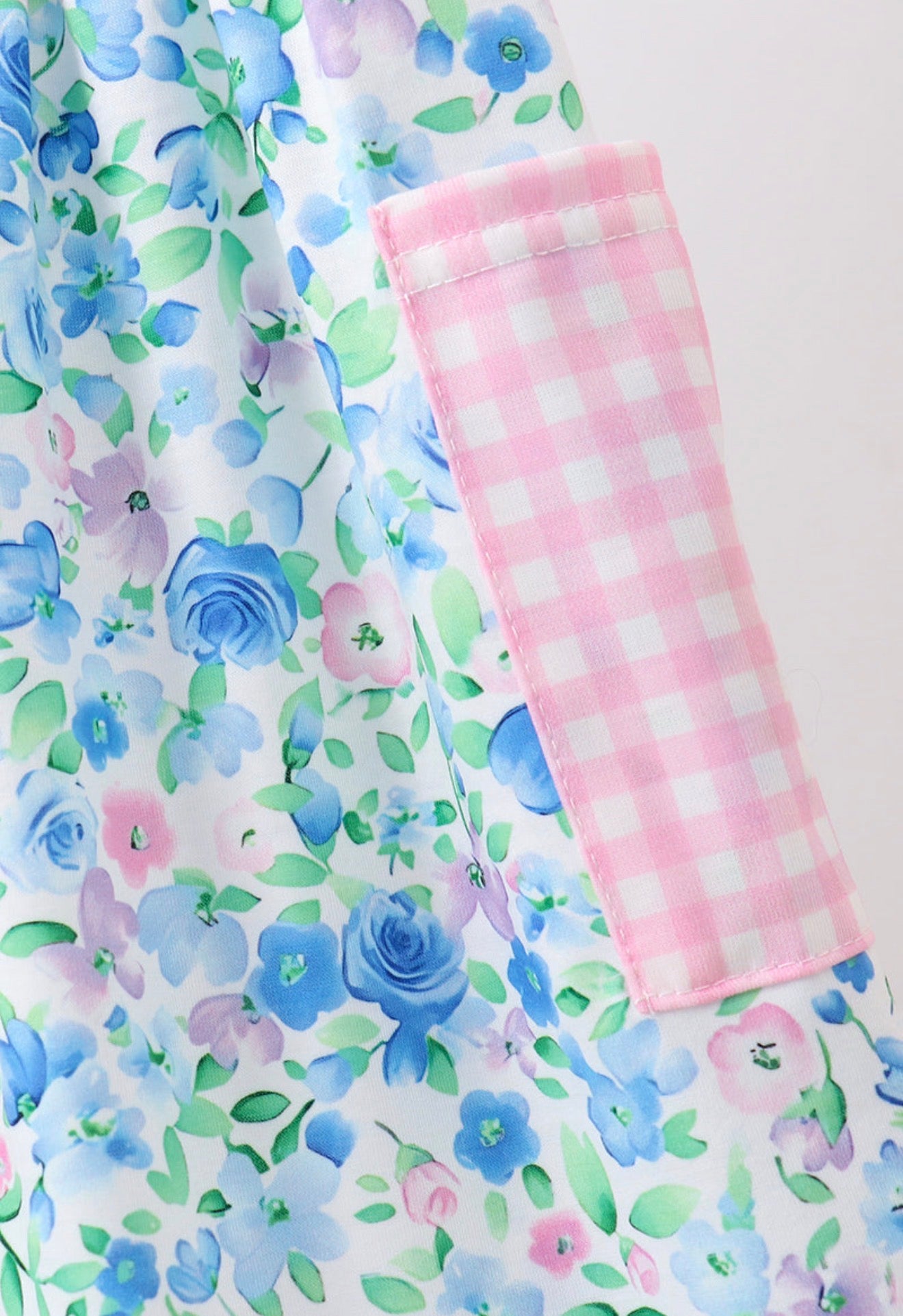 Blue floral dress