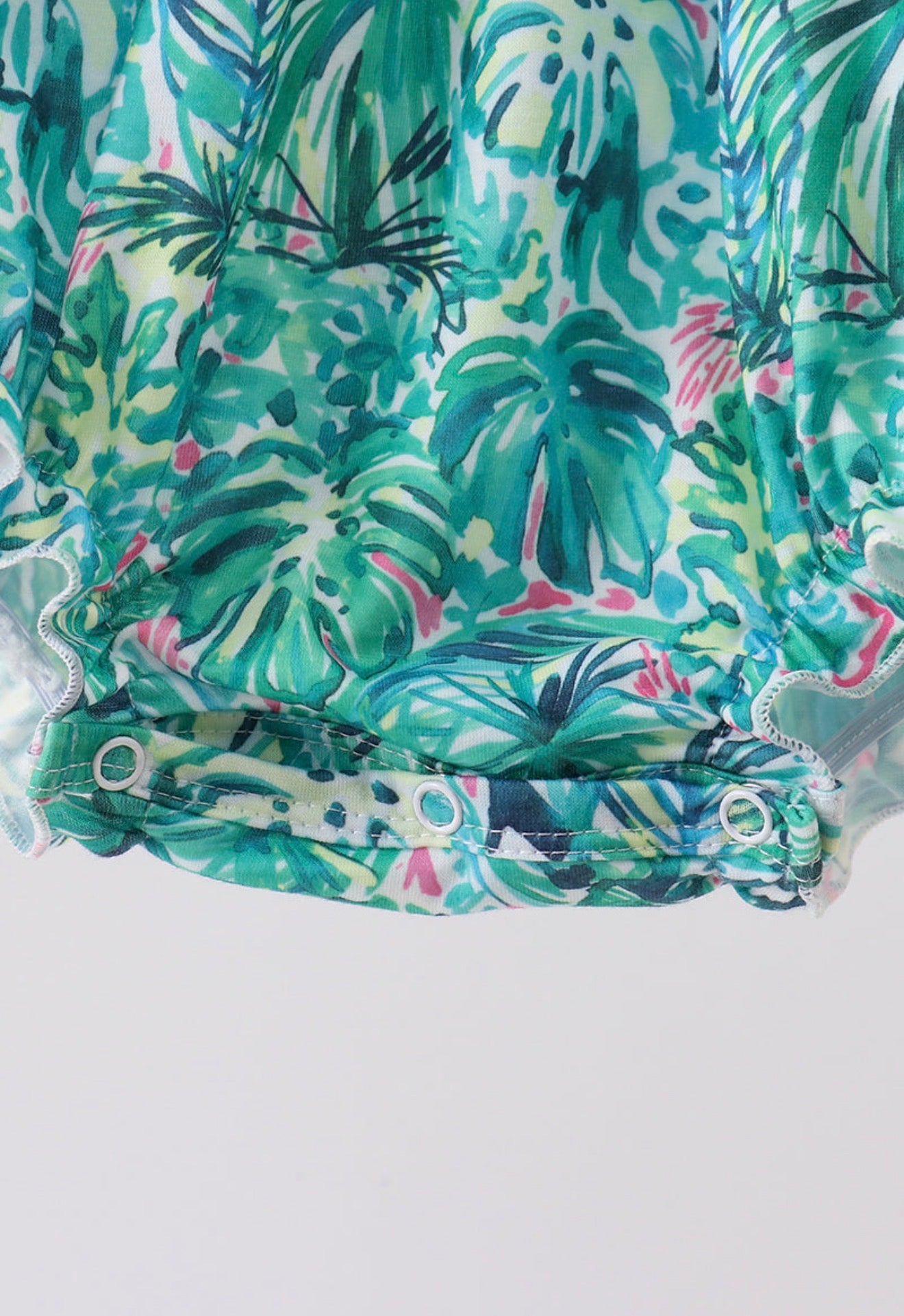 Green lily floral bubble