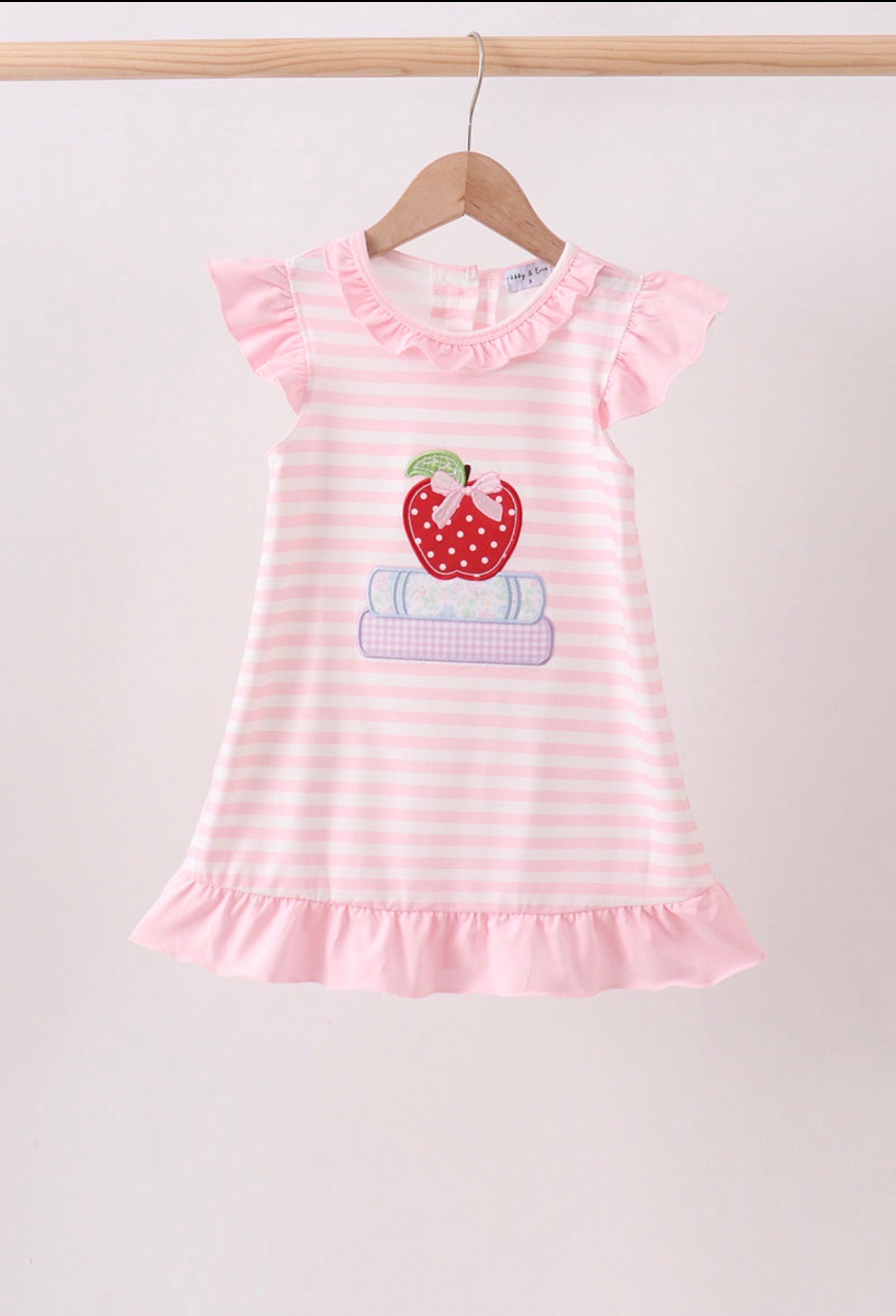 Pink Stripe Apple Book
Appliqué Dress