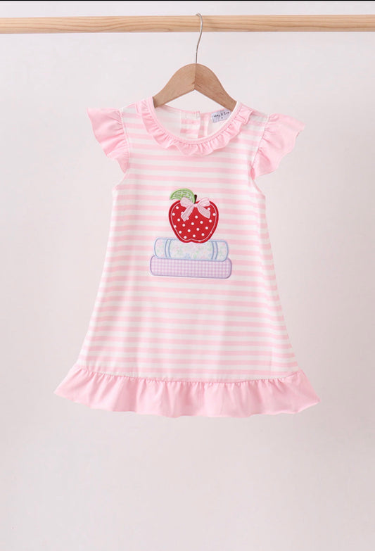 Pink Stripe Apple Book
Appliqué Dress
