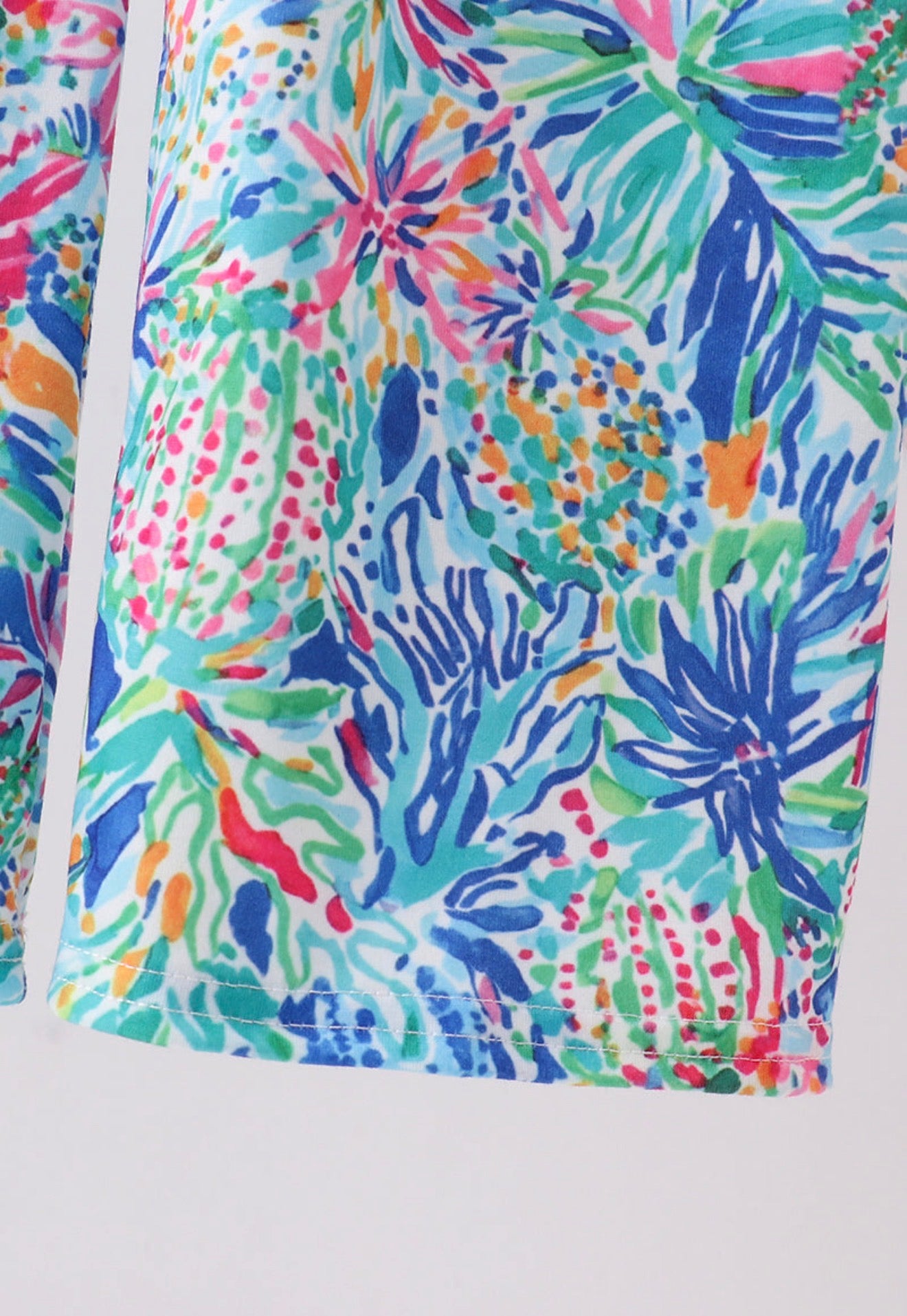 Blue floral print jumpsuit