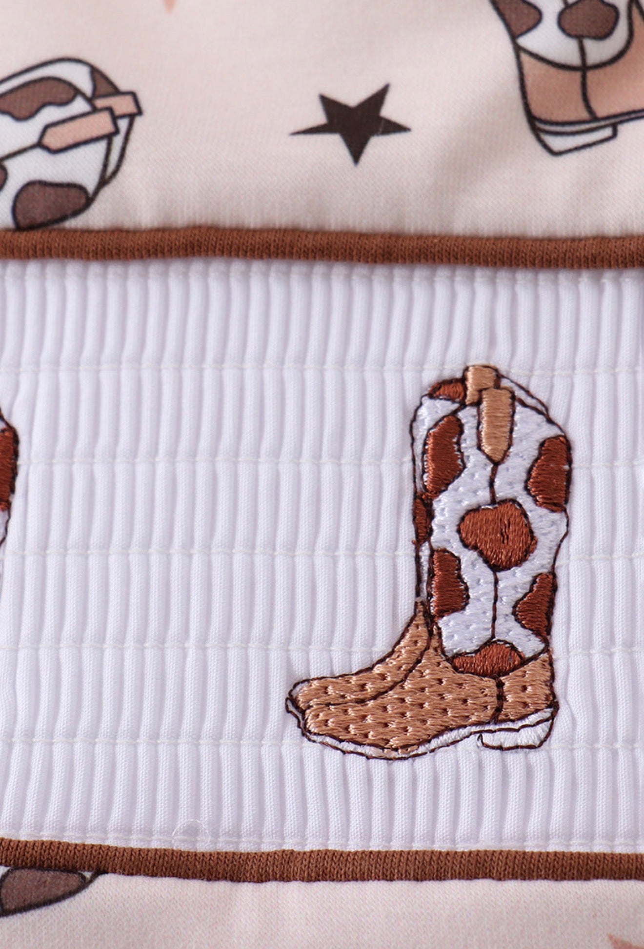 Western cowboy boots smocked jonjon