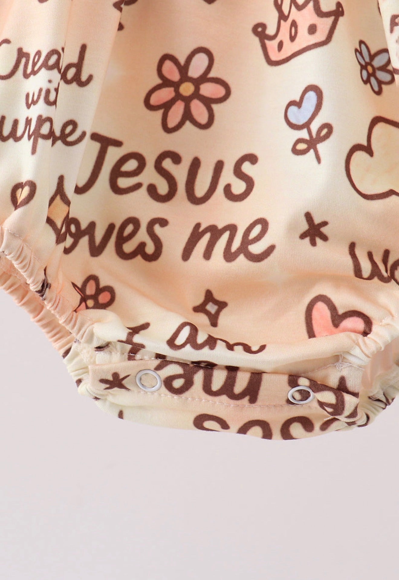 Child of God smocked ruffle bubble