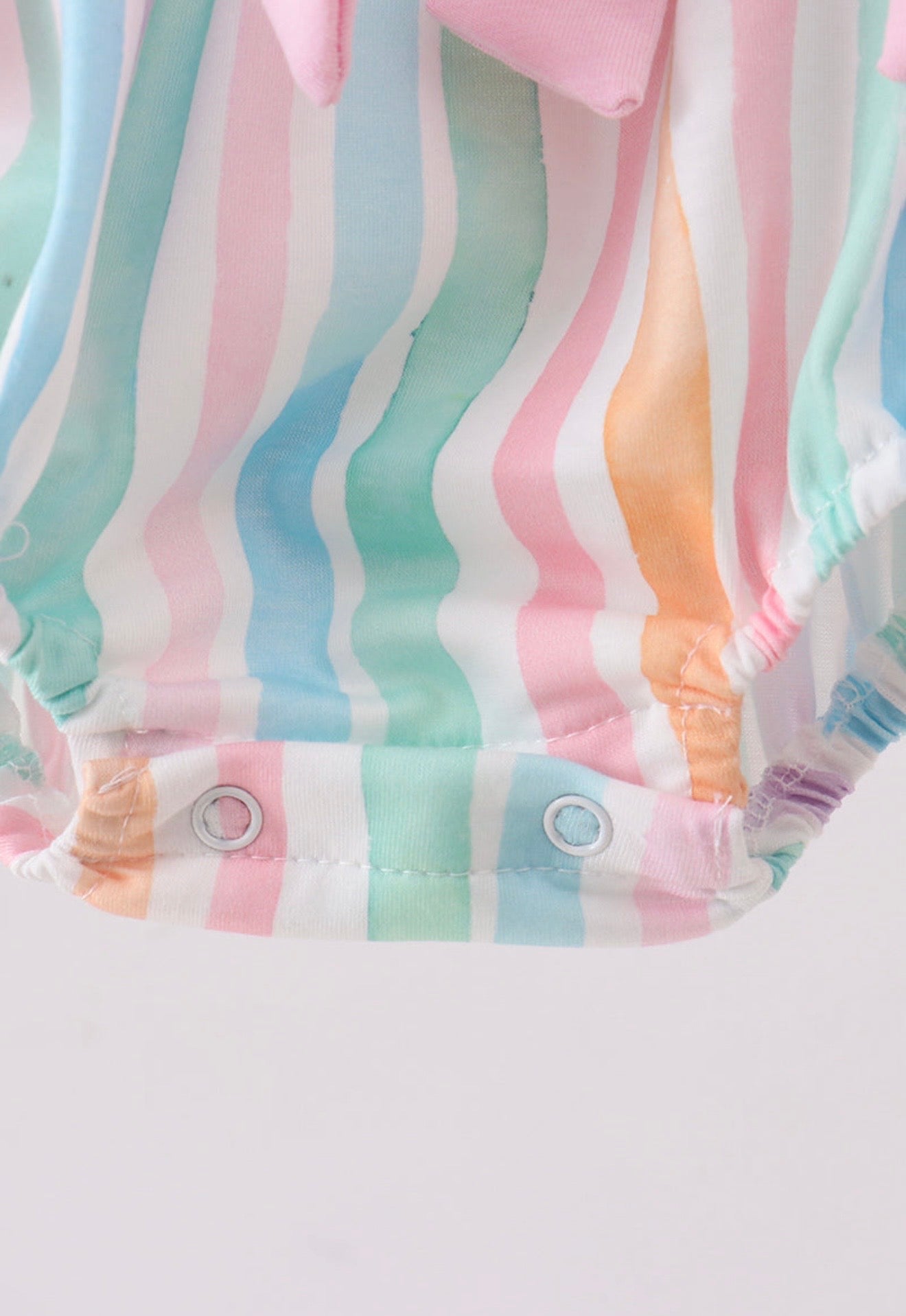 Multicolored stripe marine embroidery bubble