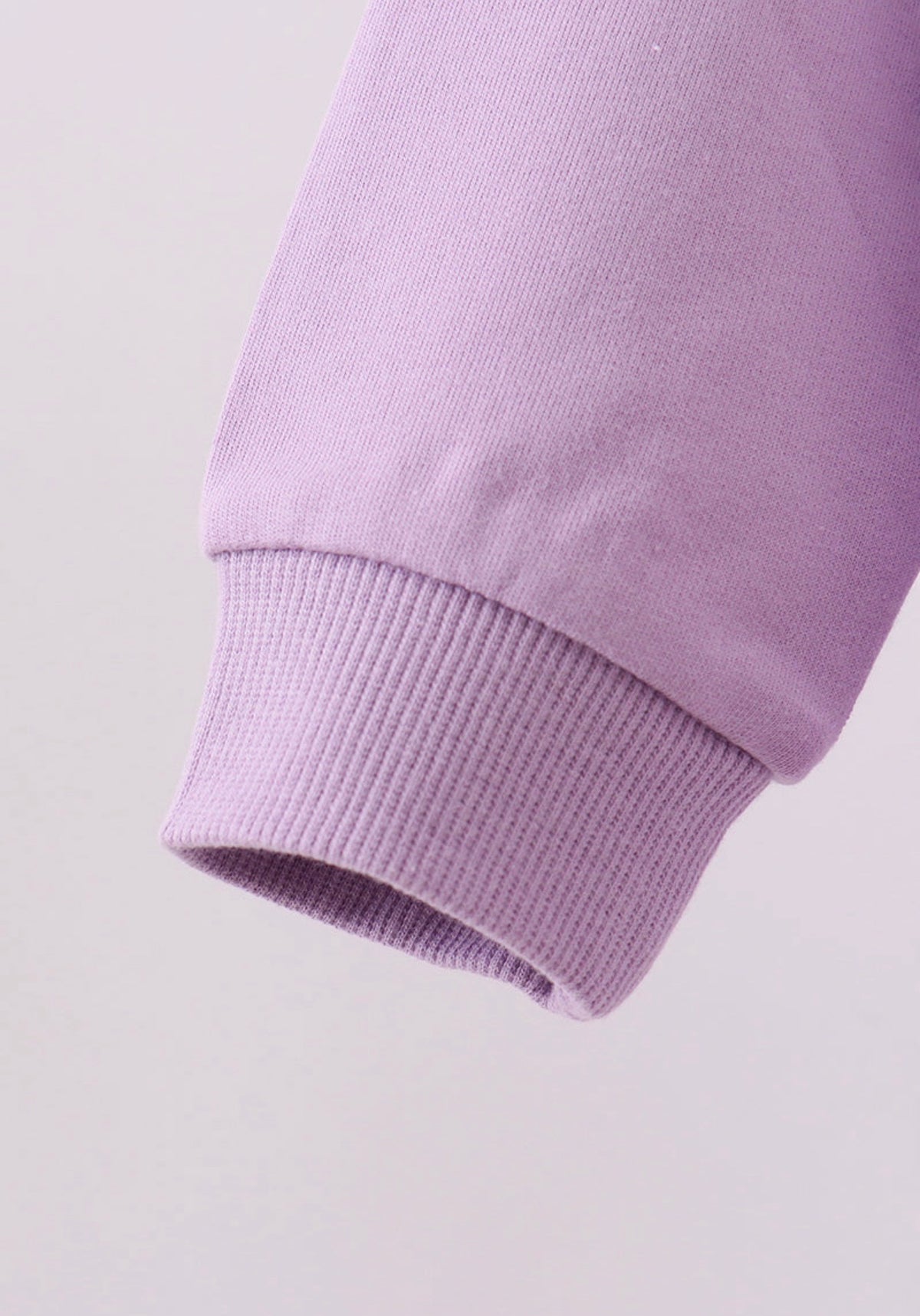 Purple Floral Bow Embroidery Top