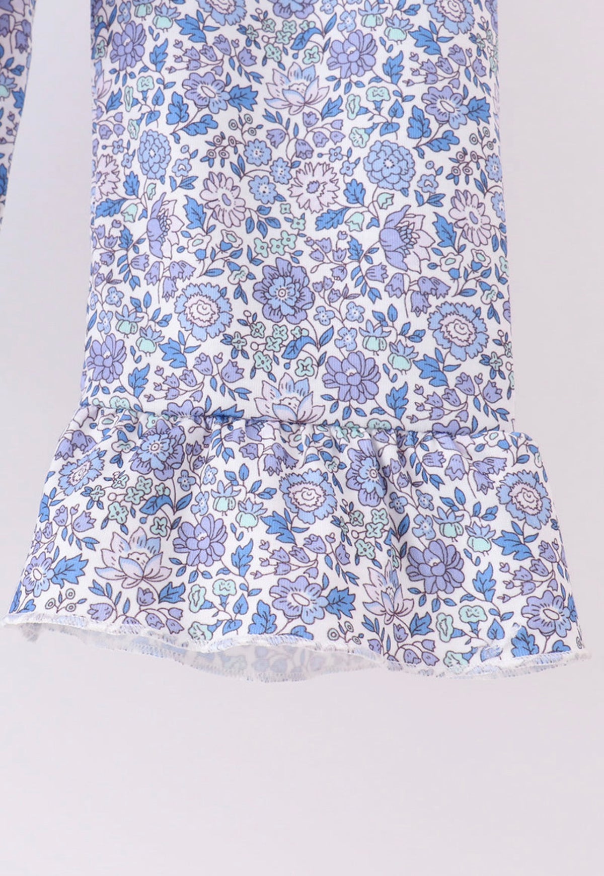 Blue pumpkin applique ruffle pants set
