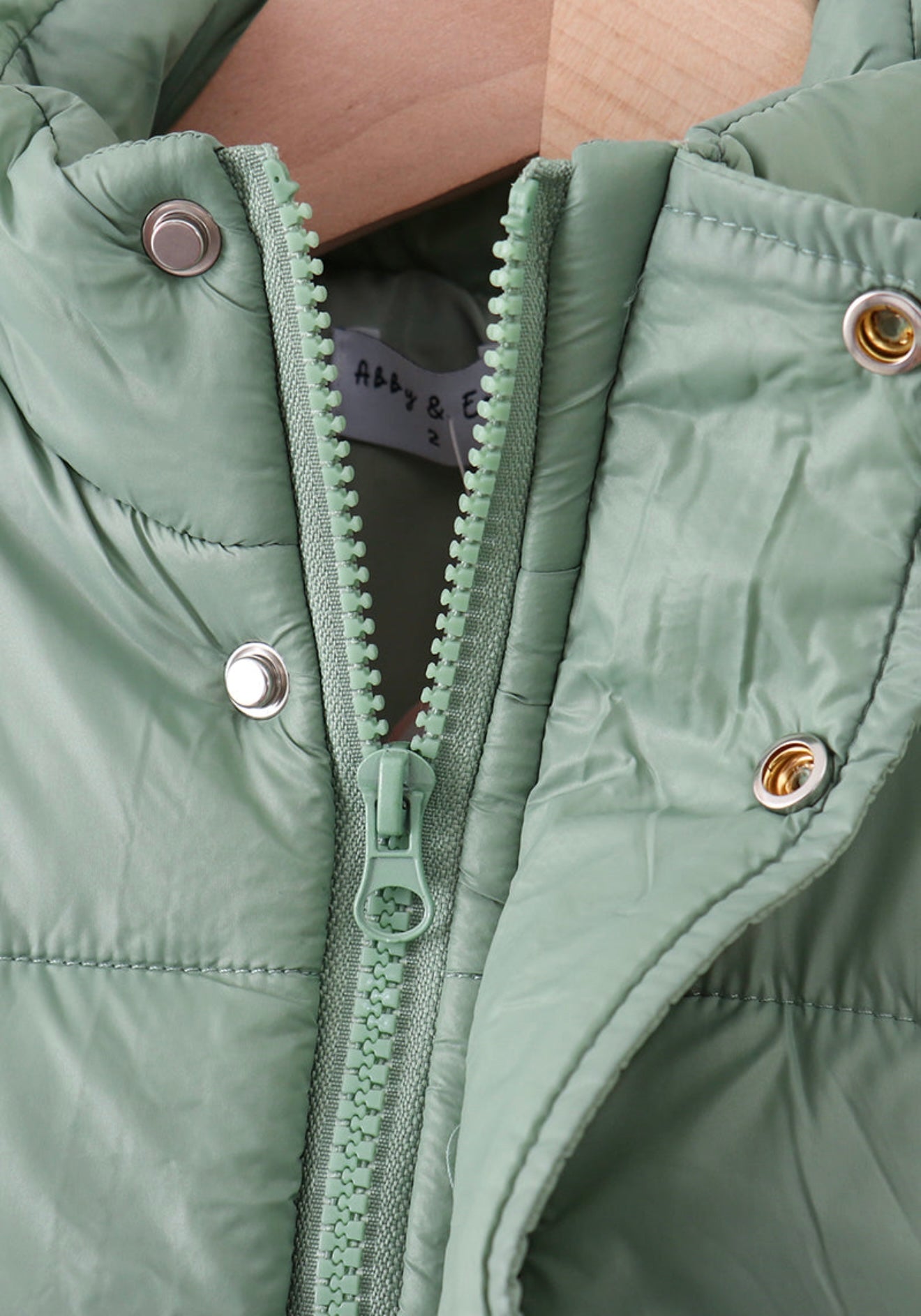 Girl’s sage puffer vest