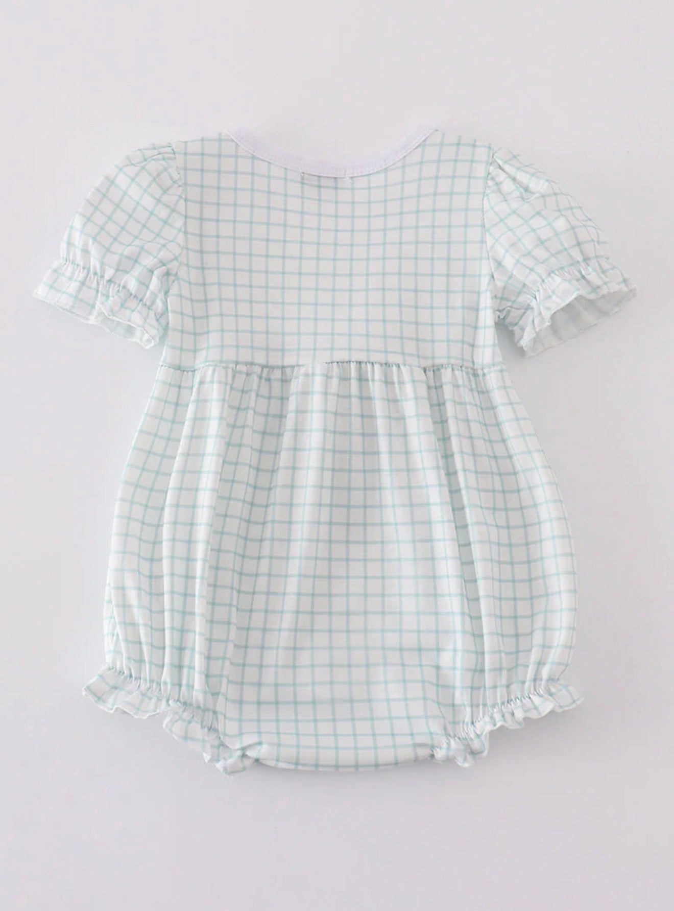 Blue He is Risen embroidery bubble