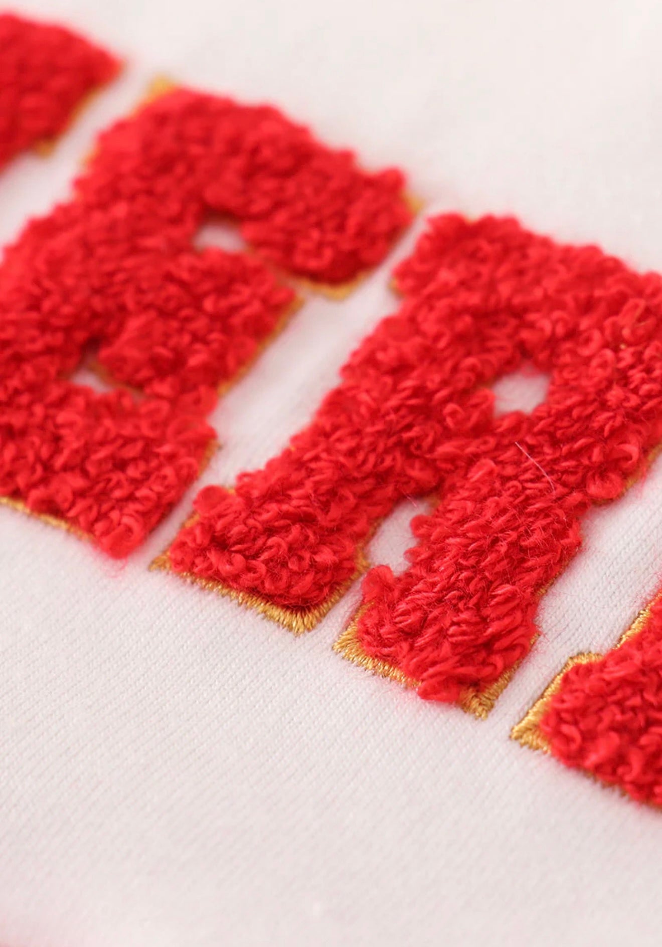 Red Merry Christmas French Knot Girl Dress